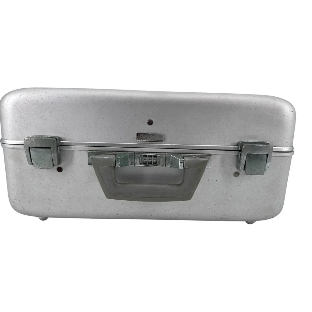 Vintage Aluminum Briefcase Suitcase Tool Case W/Snap-On Tool Pallet Insert *SEE